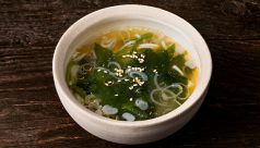炒めわかめの韓国風味噌汁