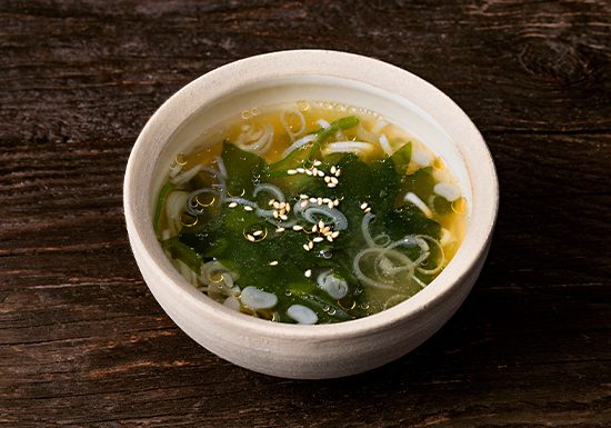 炒めわかめの韓国風味噌汁