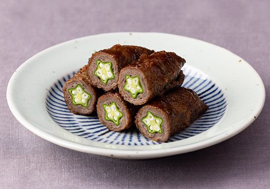 オクラの牛肉巻き