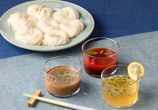 酢重の素麺つゆ 三種