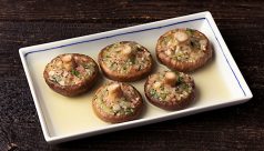 ピンチョス風 しいたけの傘詰め酒蒸し