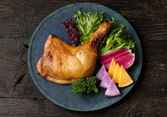 香味醤油の照り焼き風グリルチキン