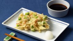 枝豆と紅生姜のかき揚げ
