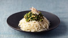 山形のだし風モロヘイヤそうめん